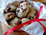 Biscuits moelleux aux cranberries et pistache { Pour un moment