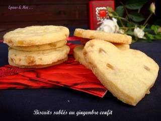 Biscuits sablés au gingembre confit