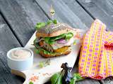 Burger veggie d’automne { Galettes de lentilles/potiron}