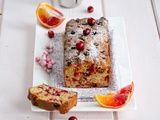 Cake aux cranberries, oranges sanguines et amandes