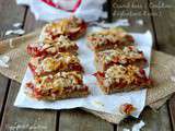 Crumb bars au coco et à la confiture d’églantine d’Alsace