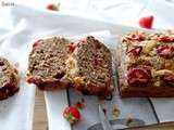 Pain aux bananes, fraises, noix de coco & graines de chia { Strawberry Coconut Banana Bread }