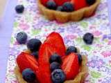 Tartelettes crues aux fraises