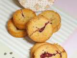 Biscuits framboises et pépites de chocolat