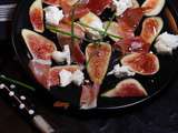 Carpaccio de figues mozzarella et jambon de parme