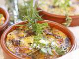 Clafoutis d’aubergine, thym, romarin