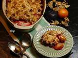 Crumble prunes noisettes