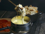 Fondue aux 4 fromages et aux champignons