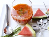 Gaspacho de pastèque au poivron
