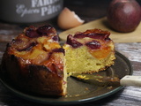 Gâteau à l’envers aux pêches de vigne