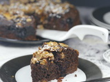 Gâteau amandes chocolat et griottes