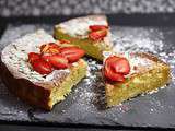 Gâteau au fromage blanc citron amandes et garriguettes