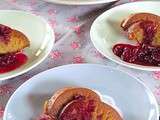 Gâteau au muscat et compotée de cerises