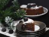 Gâteau aux mûres amandes et chocolat