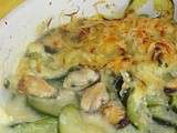 Gratin de courgettes aux moules