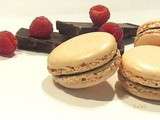 Macarons chocolat framboises