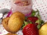 Mousses de fraises et madeleines à l’estragon