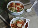 Petites salades de seiche au poivron