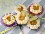 Petits cakes au citron vert et lemon curd