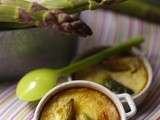 Petits clafoutis aux asperges