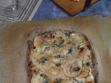 Pinsa poire et Roquefort