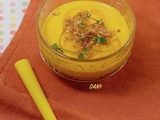 Soupe froide carottes melon aux oignons frits