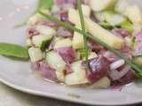 Tartare de thon aux pommes