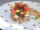 Tartare de tomates-mozza aux sardines