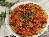 Tarte à lenvers tomates au thym et comté