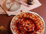 Tarte aux pommes à la confiture de vin