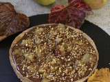 Tarte poire-chocolat au pralin