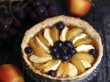 Tarte pommes prunes raisins et confit d’agrumes