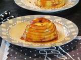 Tartelettes aux pommes, crème d'amandes et caramel