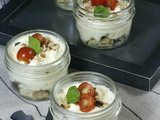 Tiramisu parmesan et tomates confites