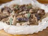 Veau aux morilles et à l’estragon en pastilla