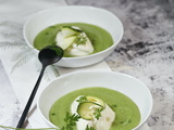 Velouté de courgette et burrata