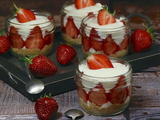 Verrines fraises coco