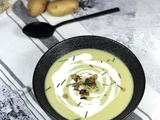 Vichyssoise aux oignons frits