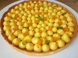 Tarte au fruit de la passion et chocolat Dulcey