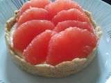 Tarte aux deux pamplemousses