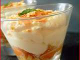 Verrine d'abricots rôtis et crème mascarpone