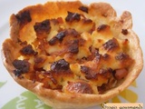 Tartelettes bacon-oignons-fines herbes