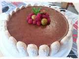 Bavarois mirabelles sur base chocolat