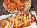 Brioche aux pralines roses