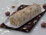 Buche de poires au vin rouge