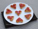 Financiers aux pralines roses