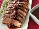 Magret de canard sauce vin rouge