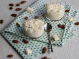 Riz au lait et chocolat blanc amandes