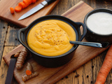 Veloute de carottes curcuma et amandes