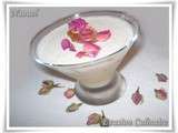 Mousse de litchis à la rose